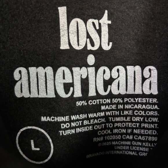 Machine Gun Kelly “Lost Americana” Graphic Hoodie Size Large - Picture 4 of 6
